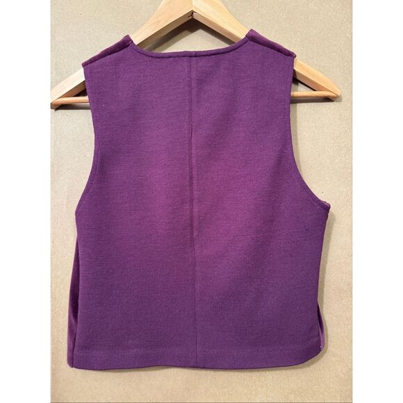 Vintage St. John Velvet & Knit Vest & Skirt Set - Picture 8 of 9